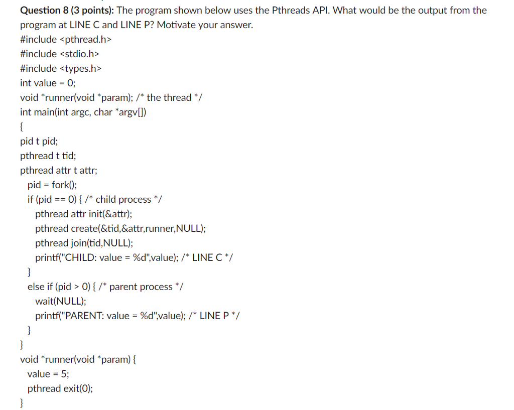 Solved Question 7 (2 points): Which of the following | Chegg.com