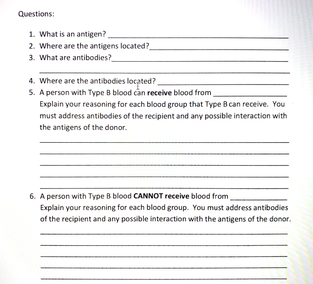 lab blood typing assignment lab report