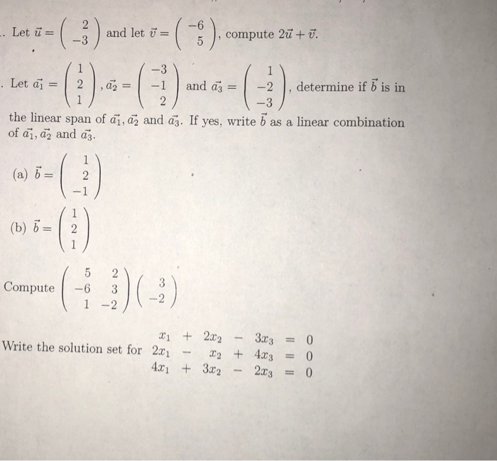 Solved Leti-()and lets(-:),compute 2iH and let = Let ai = | | Chegg.com