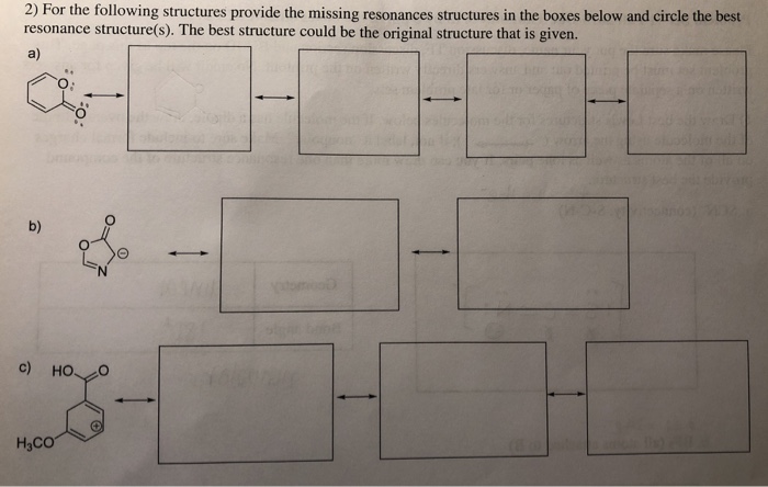Solved 2) For the following structures provide the missing | Chegg.com