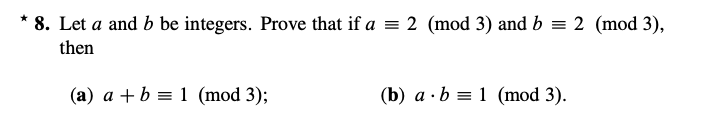 Solved * 8. Let A And B Be Integers. Prove That If A = 2 | Chegg.com