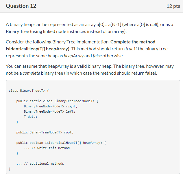 Solved Complete the Linked Heap Project, which is described