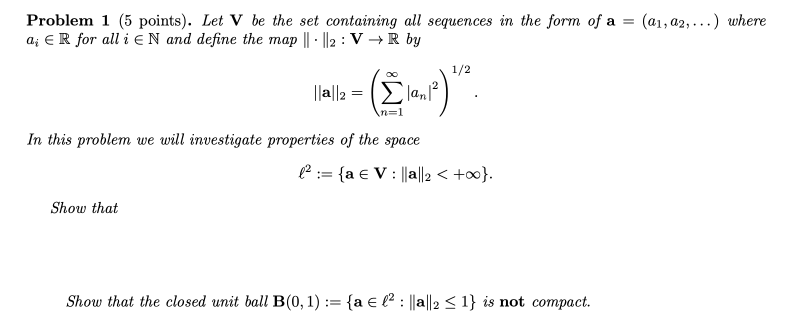 Solved Problem 1 (5 points). Let V be the set containing all | Chegg.com