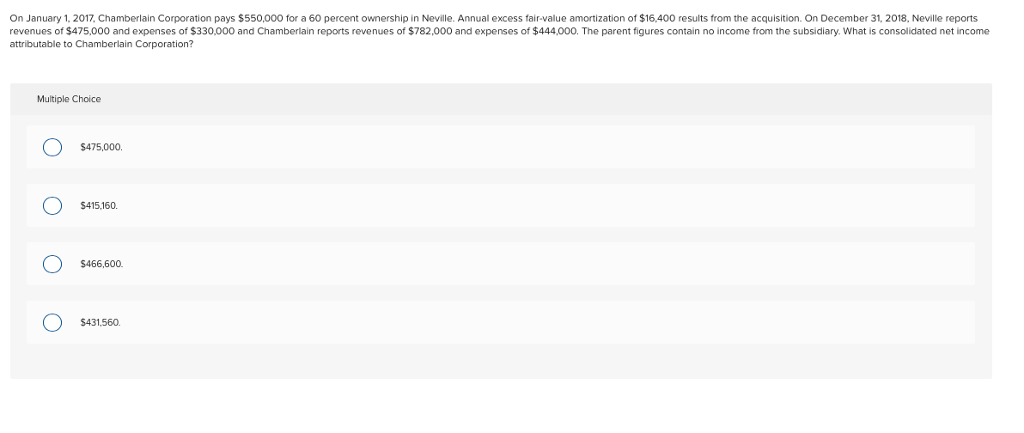 Solved On January 1, 2017, Chamberlain Corporation pays | Chegg.com