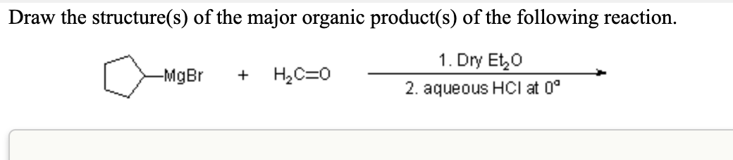 Solved Draw the structure(s) of the major organic product(s) | Chegg.com