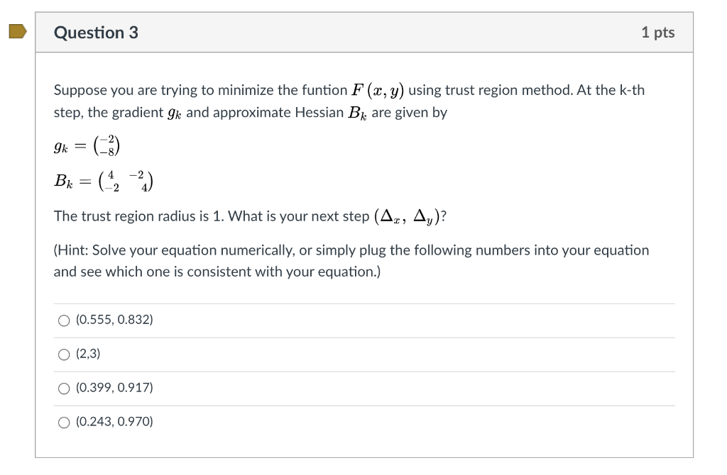 I know the answer is not (2,3) because the radius | Chegg.com