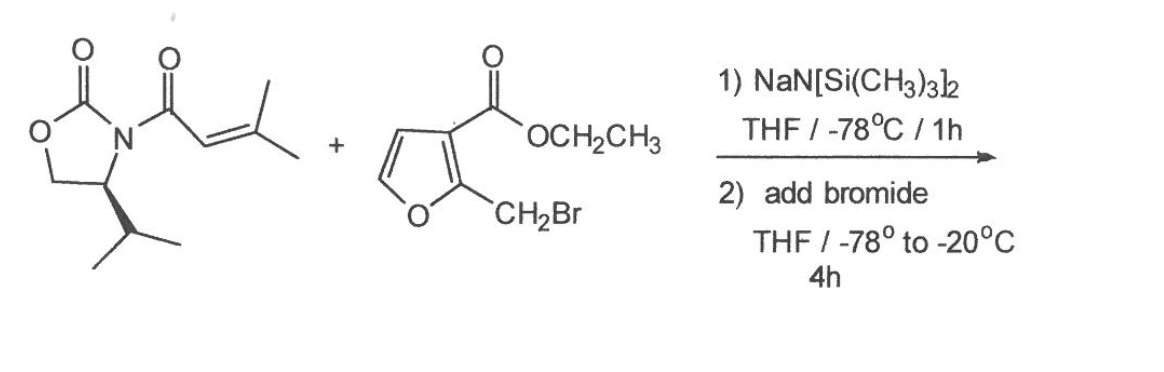 1) NaN[Si(CH3)3]2 THF /−78∘C/1 h 2) add bromide THF | Chegg.com