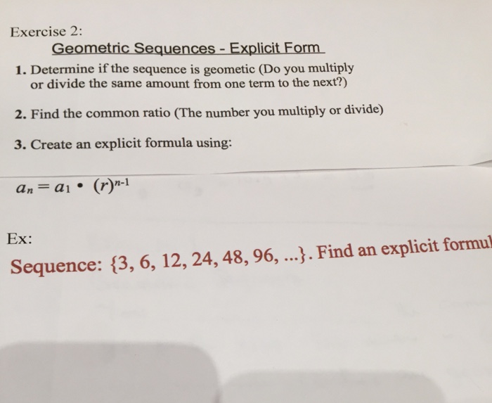 Solved Write the formula for the sequence below: | Chegg.com