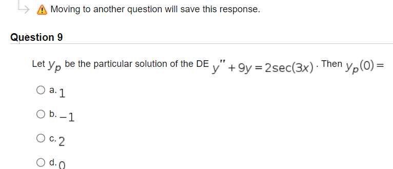 Solved △ Moving to another question will save this response