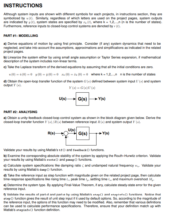 Solved INSTRUCTIONS Although System Inputs Are Shown With | Chegg.com