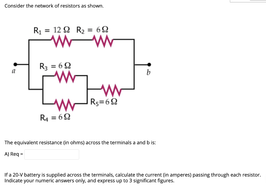 Solved Consider the network of resistors as shown. R1 12 22
