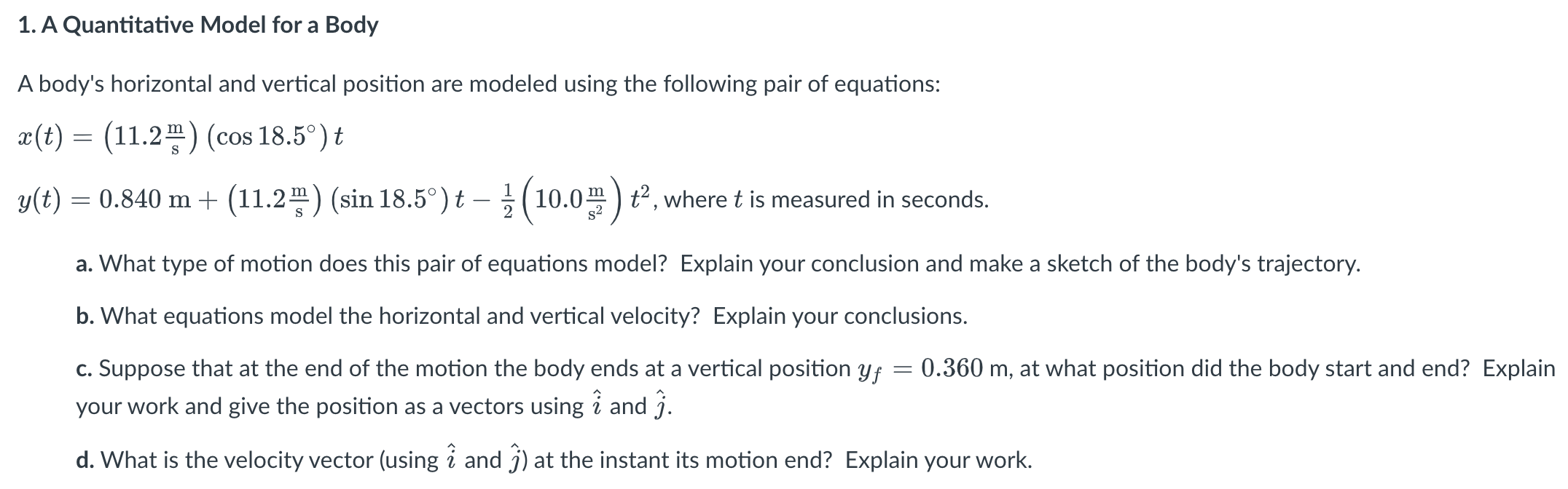 the needs of body are quantitative illustrate