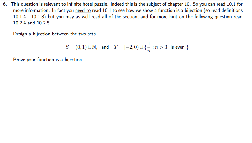 Solved This question is relevant to infinite hotel puzzle. | Chegg.com