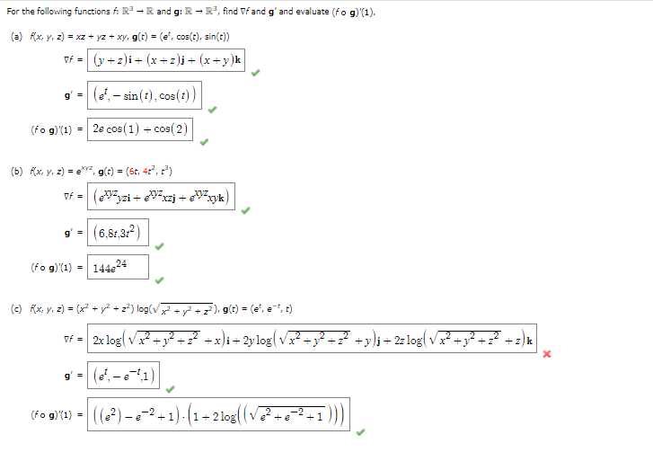 Solved For The Following Functions Fr R And G R R Find Chegg Com