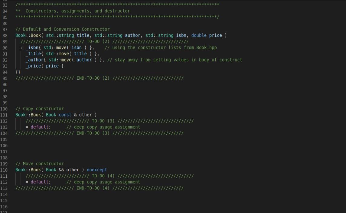 Solved Need help doing these To-Dos in | Chegg.com