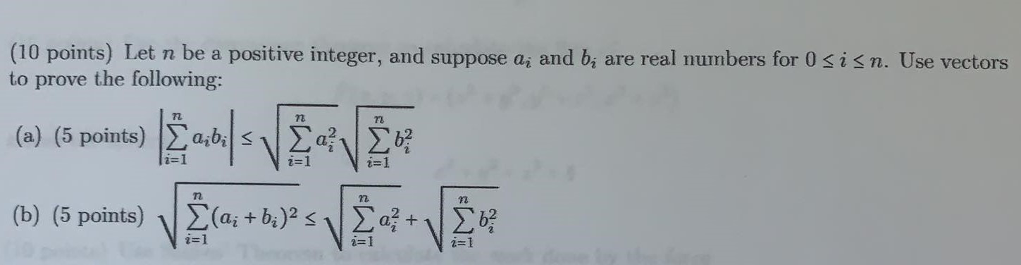 Solved η ΤΟ (10 points) Let n be a positive integer, and | Chegg.com