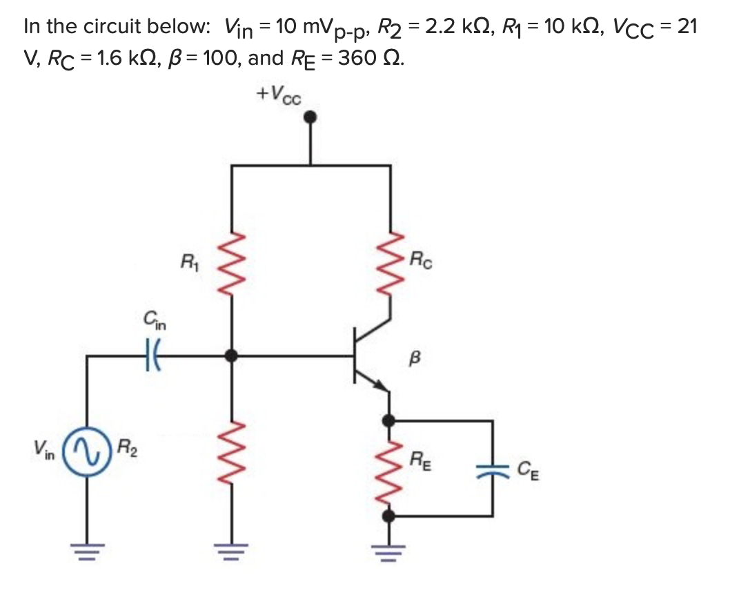 Solved A) Calculate The Value Of Base Voltage VB. B) | Chegg.com