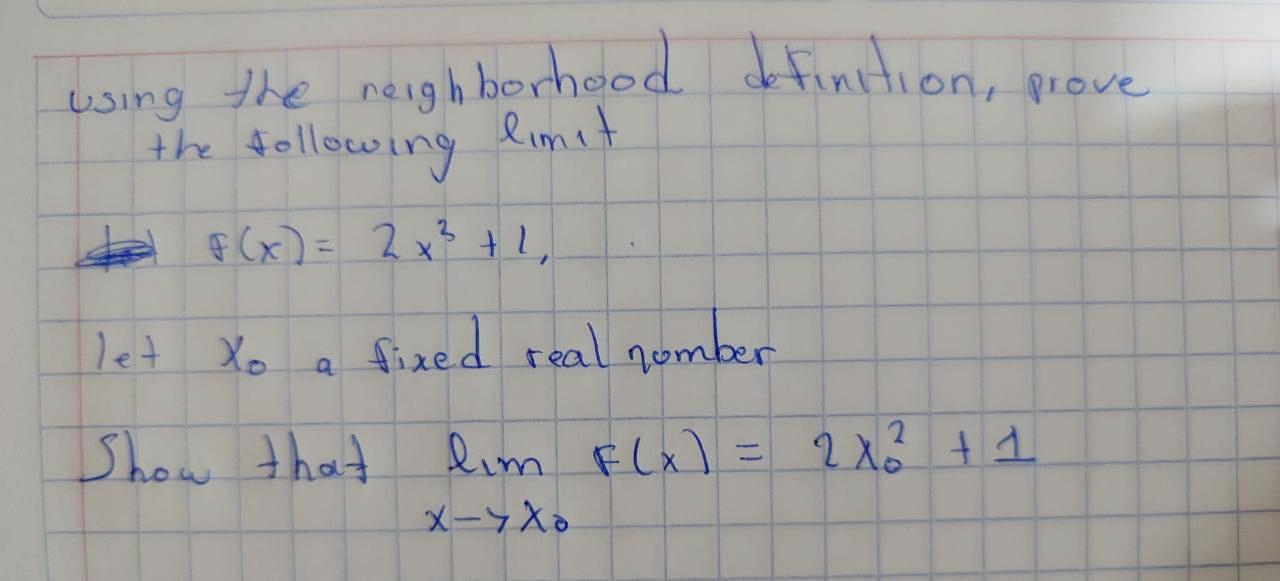 Solved using the neighborhood definition, prove the | Chegg.com