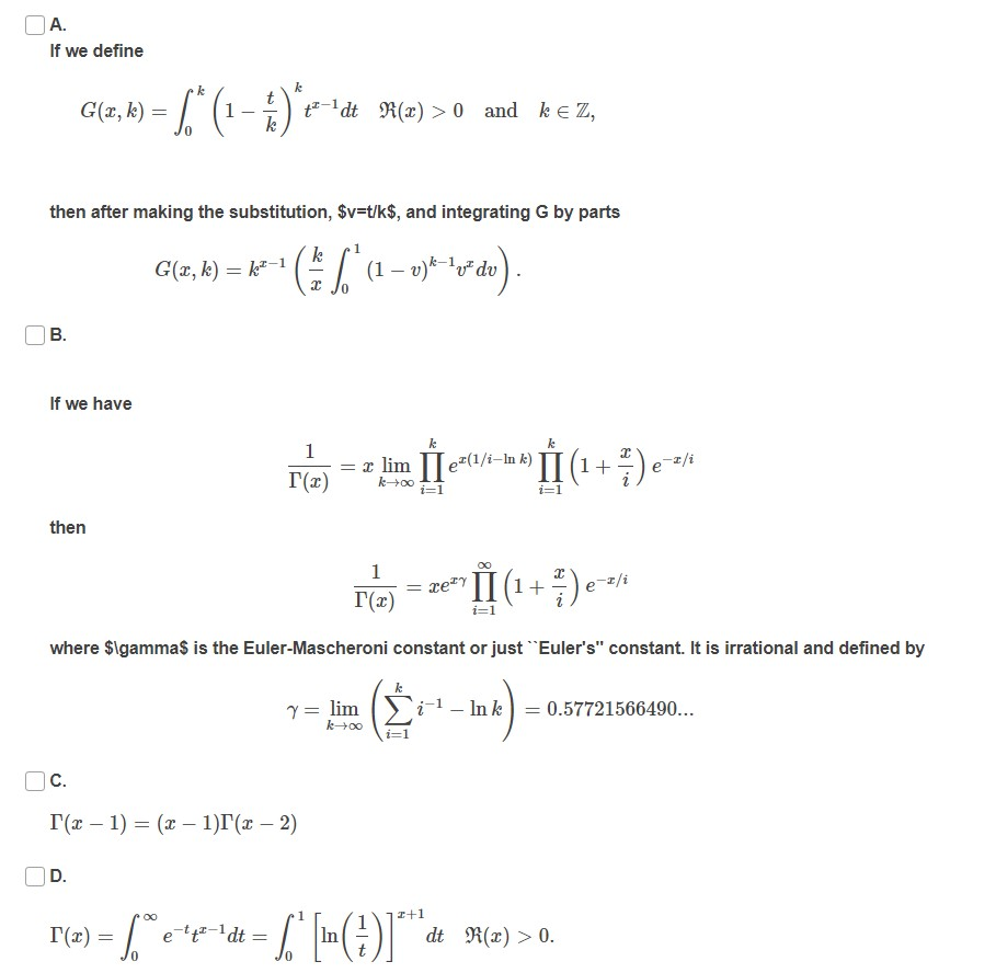 Solved Mark Which Statements Below Are True Using The Chegg Com