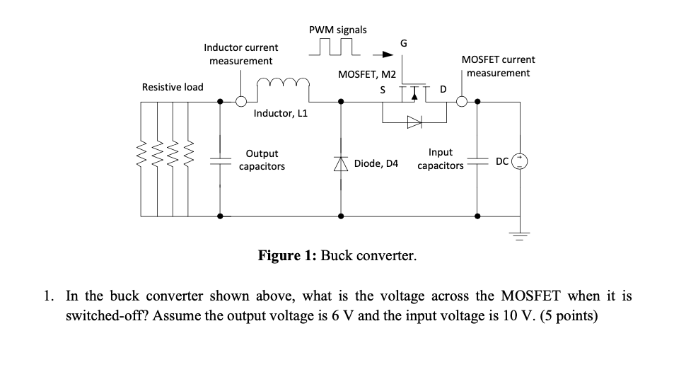 Solved Figure 1: Buck converter. In the buck converter shown | Chegg.com