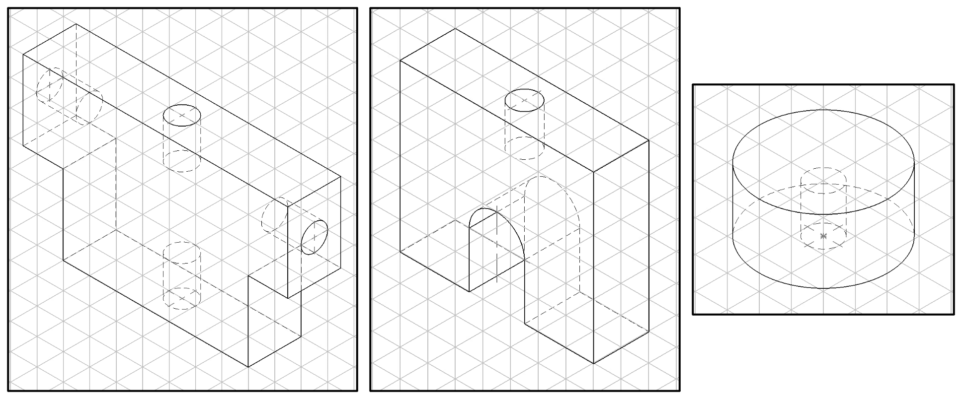 Draw of all three components with dimensions in | Chegg.com