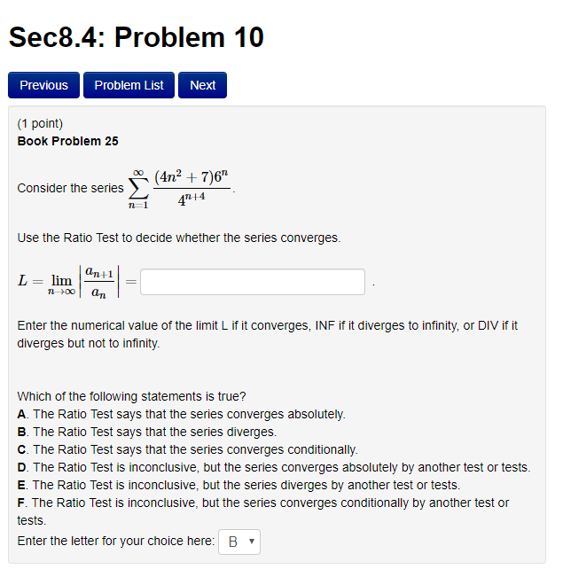 Solved Sec8.4: Problem 7 Previous Problem List Next (1 | Chegg.com