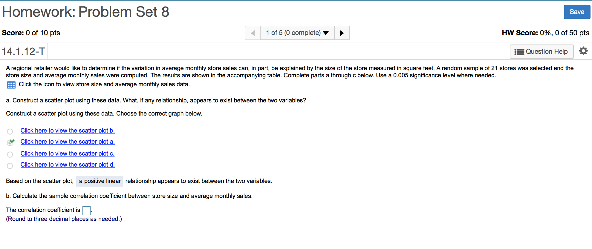 Solved Homework: Problem Set 8 Save Score: 0 of 10 pts 1 of | Chegg.com