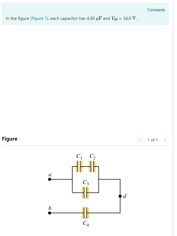 Solved A) Calculate the charge on capacitor C1.