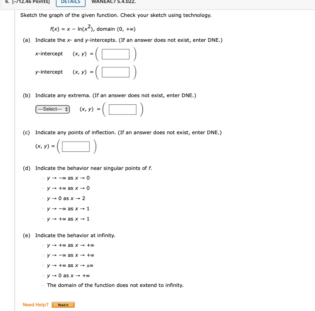 Solved 6. [-712.46 Points] DETAILS WANEAC7 5.4.022. Sketch | Chegg.com