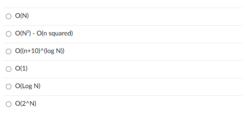 Solved A question on Big O notation What would be the Big O | Chegg.com