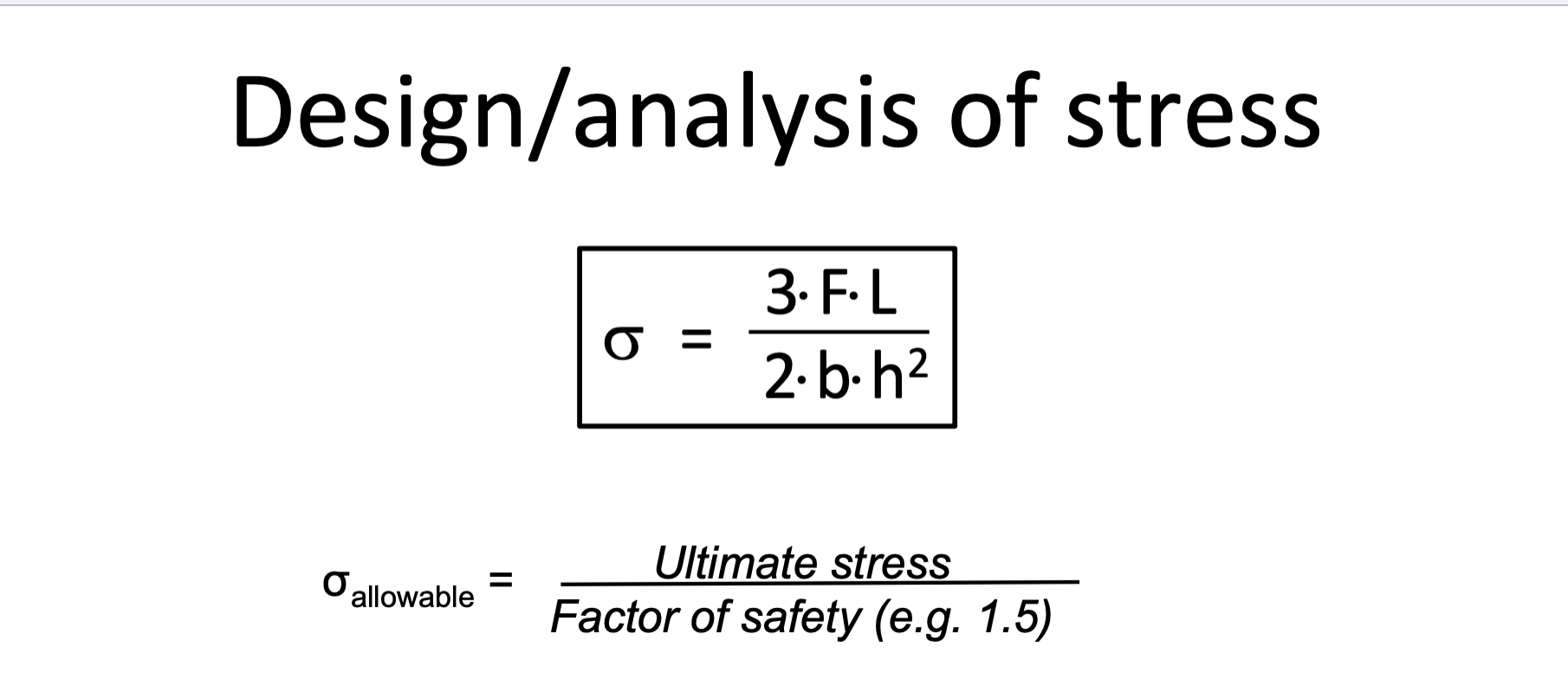 Solved 1) Using ultimate stress values from textbook table