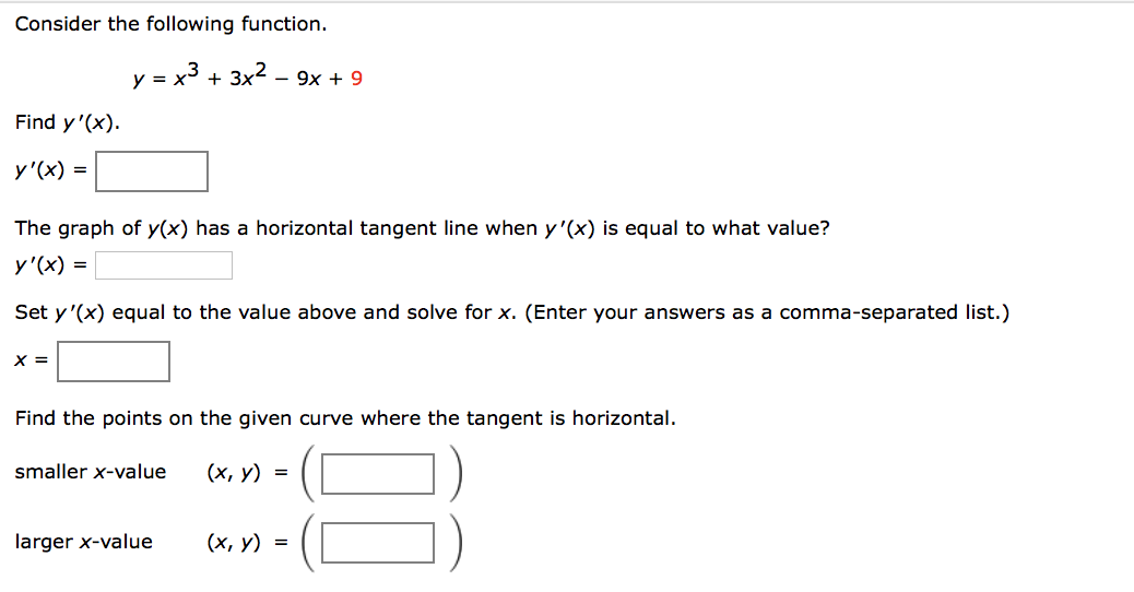 solved-consider-the-following-function-y-x3-3x2-9x-chegg