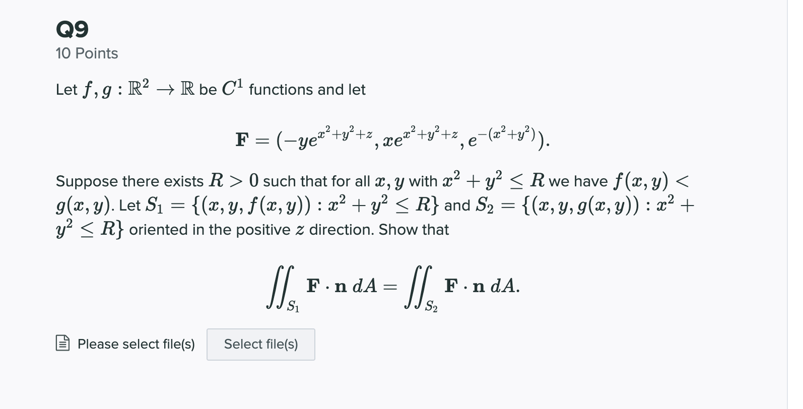 Solved Q9 10 Points Let F G R2 R Be C1 Functions And L Chegg Com