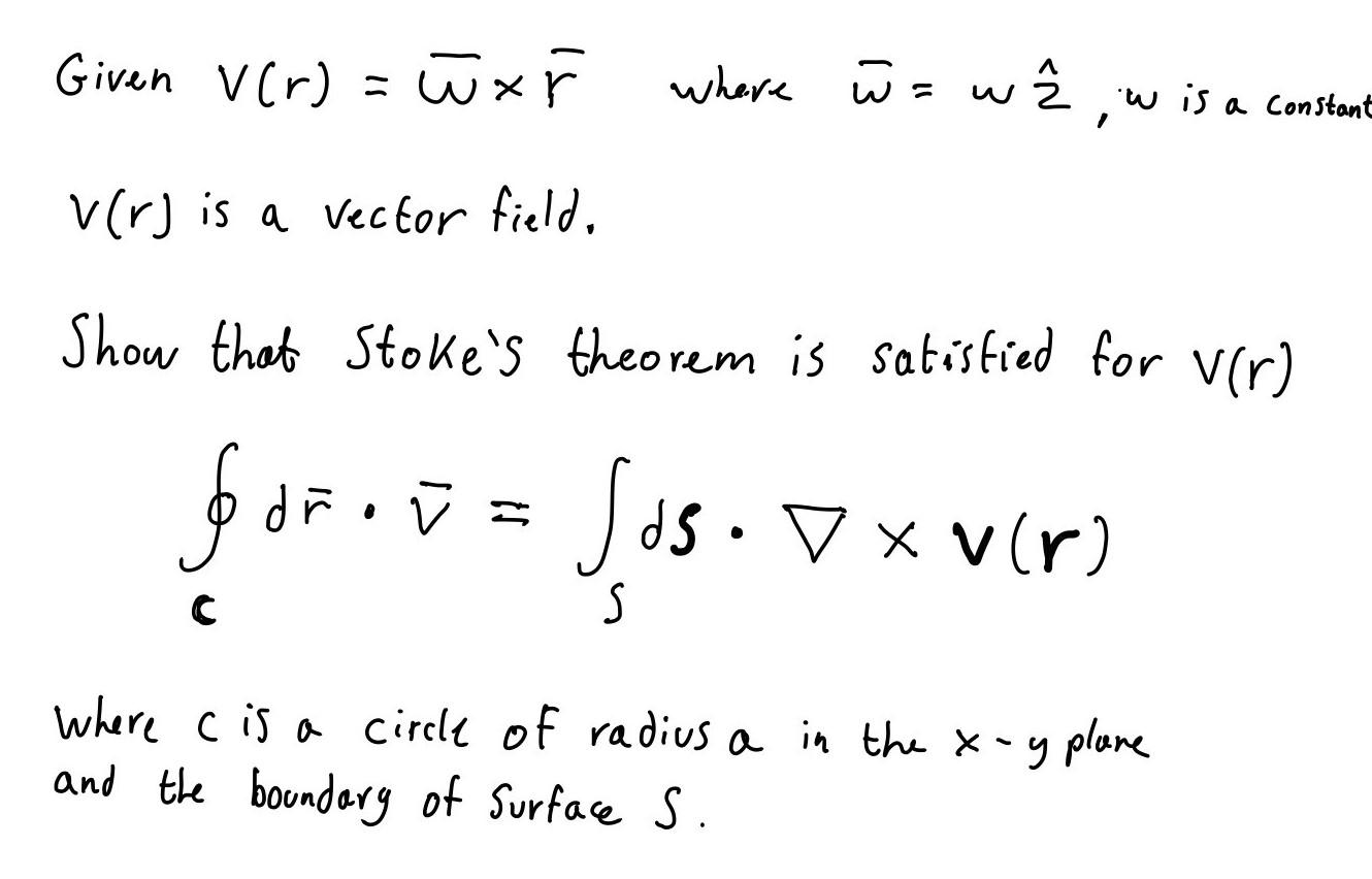 Solved Given Ver) = WxF where w = wê w is a constant verj is | Chegg.com