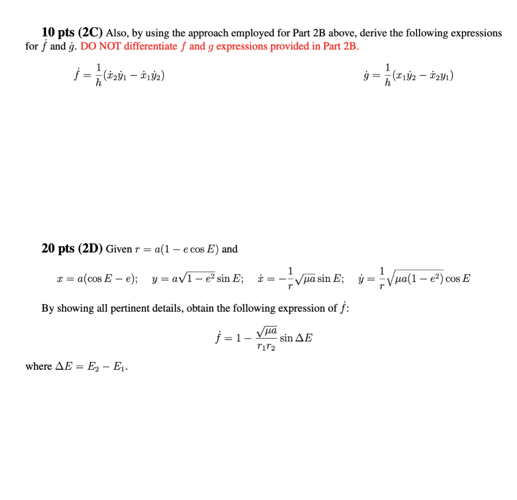 Problem 2 50 Pts Consider Lambert S Problem Of Chegg Com