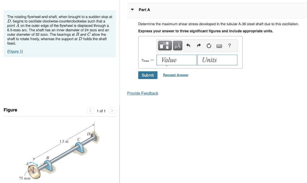 Solved The rotating flywheel-and-shaft, when brought to a | Chegg.com