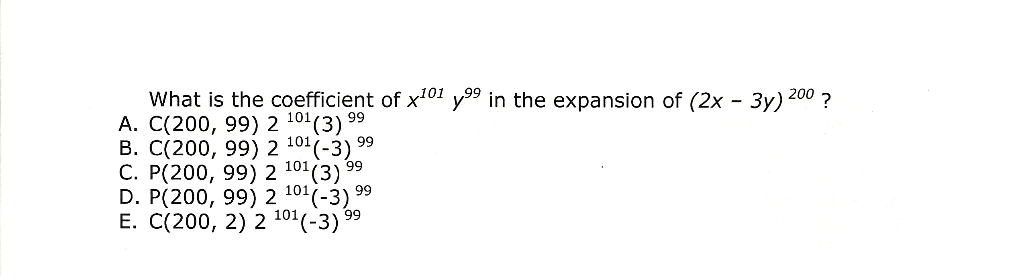 solved-what-is-the-coefficient-of-x101-y99-in-the-expansion-chegg