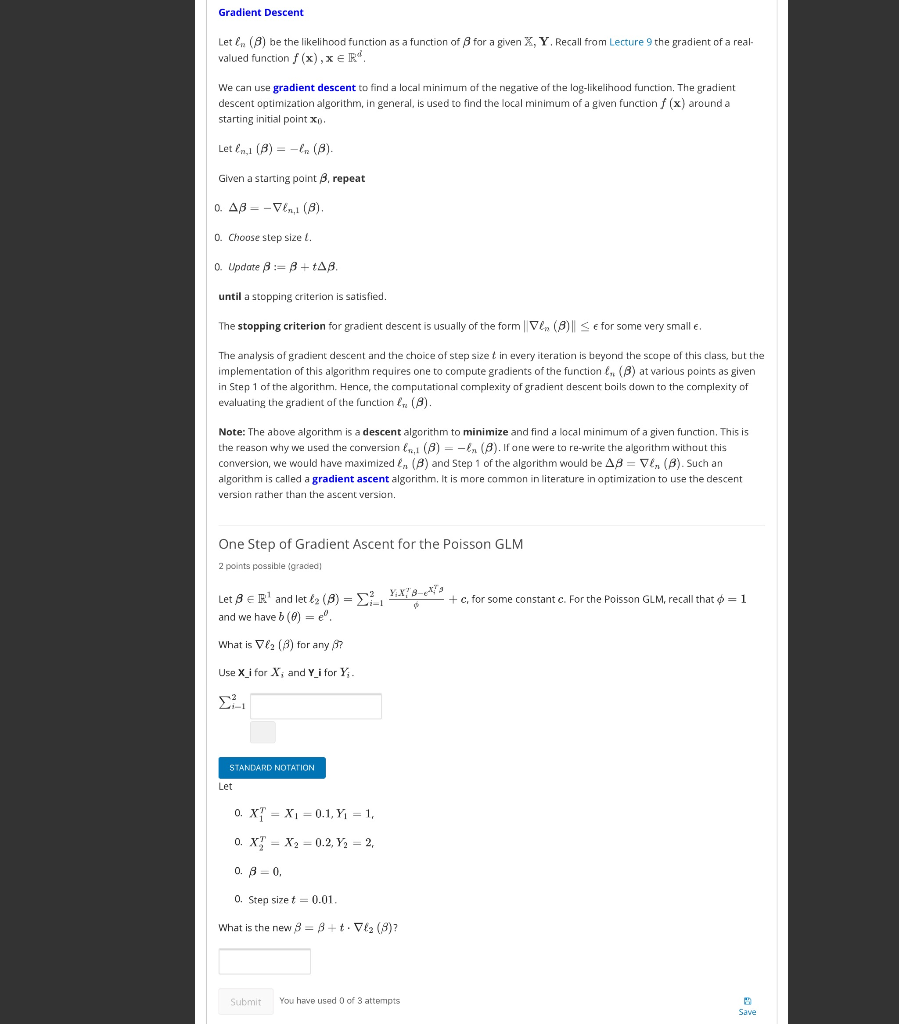 Lecture 8: Gradient Descent (and Beyond)