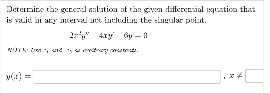 Solved Determine the general solution of the given | Chegg.com
