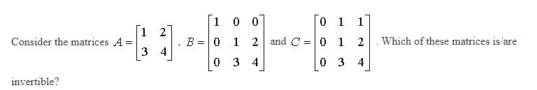 Solved Write down the order of the matrices | Chegg.com