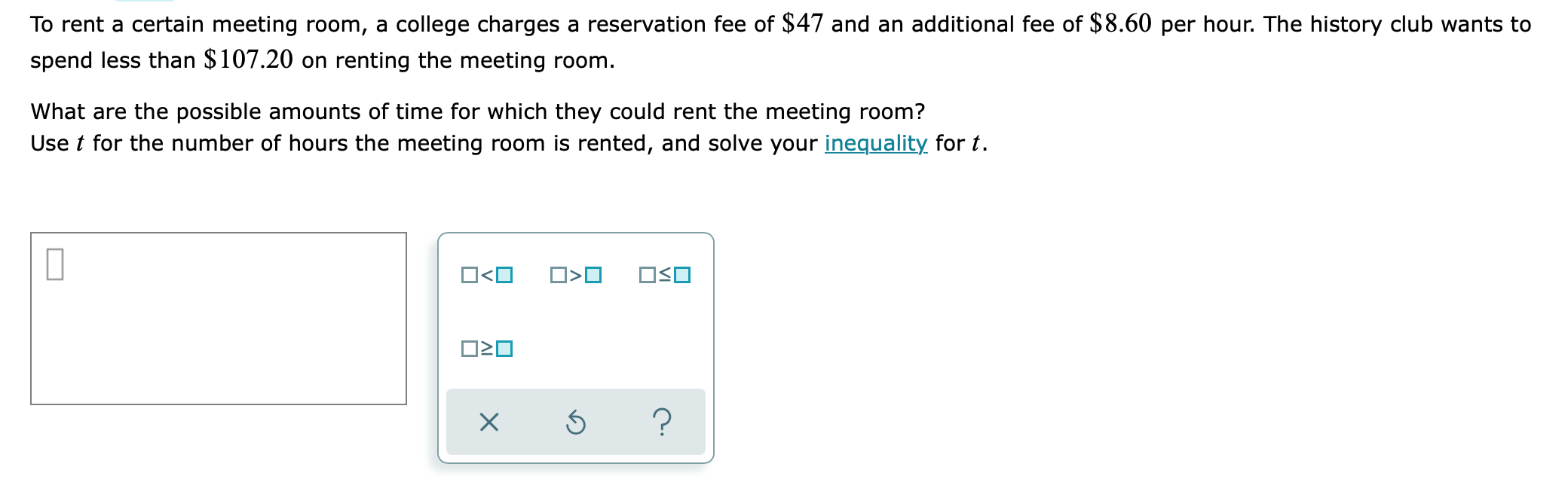 To Rent A Certain Meeting Room A College Charges