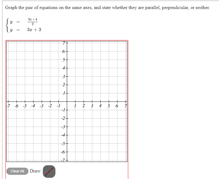 Solved Graph the pair of equations on the same axes, and | Chegg.com