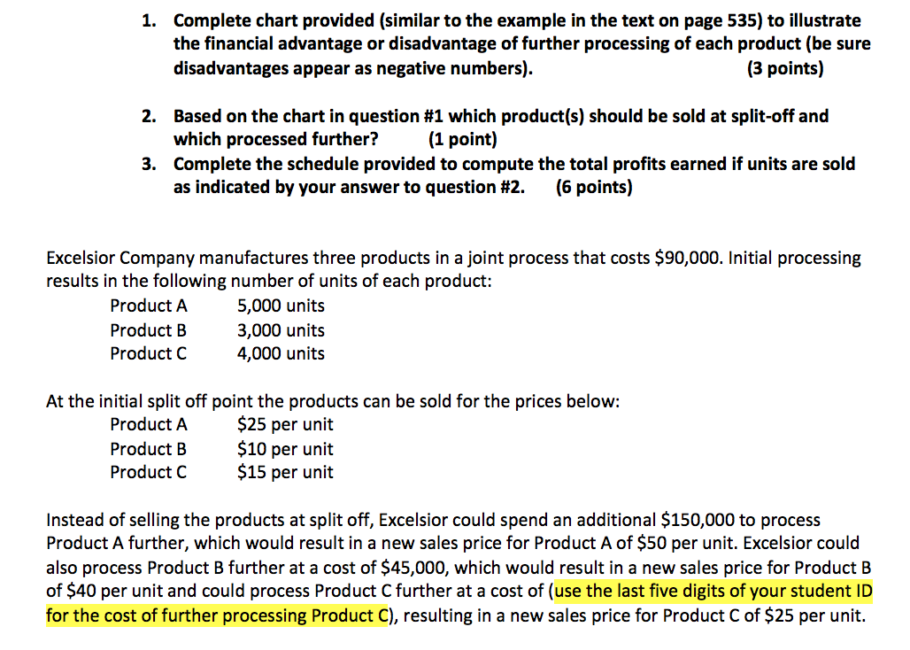 Solved Problem Data Joint Costs $90,000 Product Product A | Chegg.com
