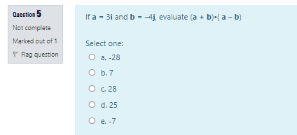 Solved If A = 3i And B = 4j, Evaluate (a + B).(a - B) | Chegg.com