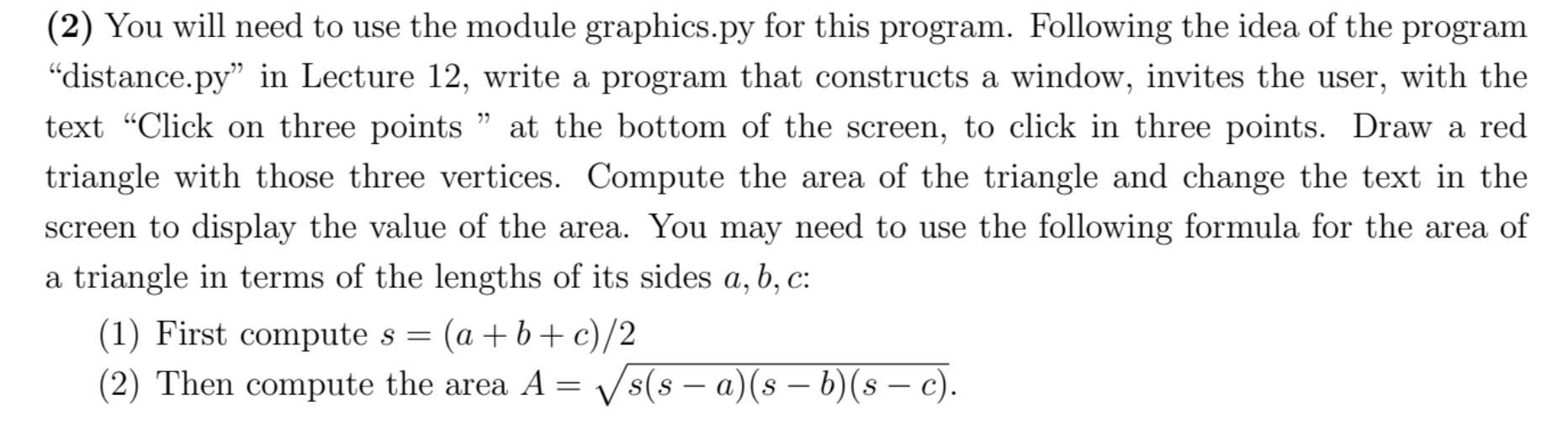 Solved PYTHON - I am confused about how to get points from | Chegg.com