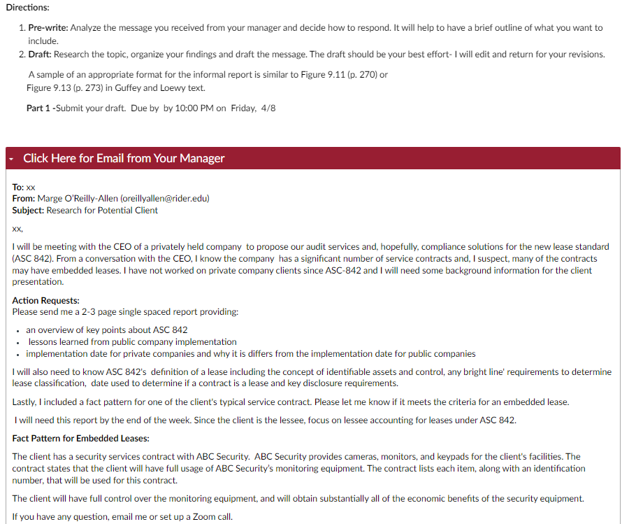 Directions: 1. Pre-write: Analyze the message you | Chegg.com