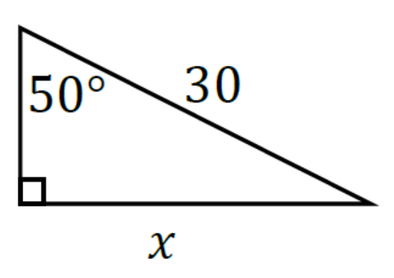 Solved Use trigonometry to determine the value of x. Round | Chegg.com