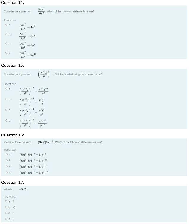 Solved Question 1: Consider the expression correct? | Chegg.com