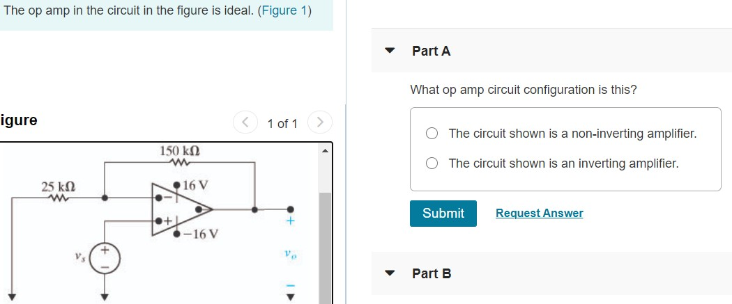 Solved The op amp in the circuit in the figure is ideal. | Chegg.com