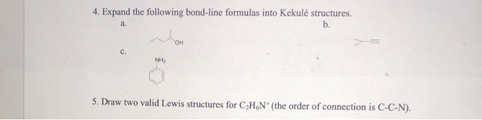 Solved 4. Expand the following bond-line formulas into | Chegg.com